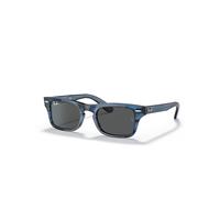 Ray-Ban Sunglasses Children Burbank Kids - Striped Blue Frame Grey Lenses 43-19