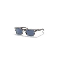Ray-Ban Sunglasses Children Burbank Kids - Transparent Grey Frame Blue Lenses 45-19