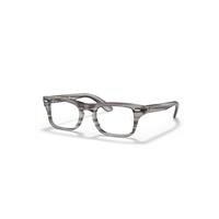 Ray-Ban Eyeglasses Children Burbank Optics Kids - Striped Grey Frame Clear Lenses Polarized 41-19