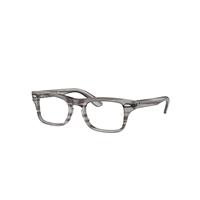 Ray-Ban Eyeglasses Children Burbank Optics Kids - Striped Grey Frame Clear Lenses Polarized 43-19