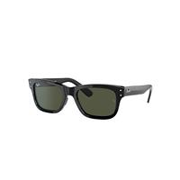 Ray-Ban Sunglasses Man Burbank - Black Frame Green Lenses 55-20