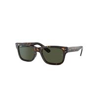 Ray-Ban Sunglasses Man Burbank - Havana Frame Green Lenses 52-20