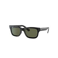 Ray-Ban Sunglasses Man Burbank - Black Frame Green Lenses Polarized 52-20