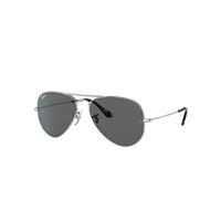 Ray-Ban Sunglasses Unisex Aviator @collection - Silver Frame Grey Lenses 58-14