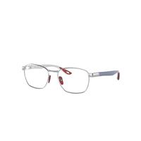 Ray-Ban Eyeglasses Unisex Rb6480m Scuderia Ferrari Collection - Blue Frame Clear Lenses 52-18