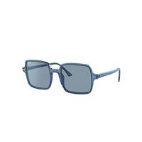 Ray-Ban Sunglasses Woman Square II True Blue - Blue Frame Blue Lenses 53-20