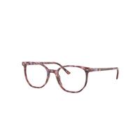 Ray-Ban Eyeglasses Unisex Elliot Optics - Brown & Violet Havana Frame Clear Lenses Polarized 50-19