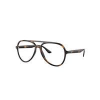 Ray-Ban Eyeglasses Unisex Rb4376v Optics - Havana Frame Clear Lenses Polarized 55-16