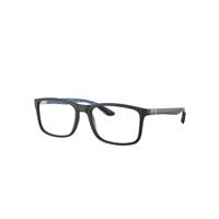 Ray-Ban Eyeglasses Unisex Rb8908 Optics - Blue Frame Clear Lenses Polarized 55-18