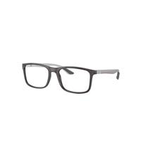 Ray-Ban Eyeglasses Unisex Rb8908 Optics - Grey Frame Clear Lenses Polarized 53-18