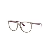 Ray-Ban Eyeglasses Woman Rb4378v Optics - Bordeaux Frame Clear Lenses Polarized 54-16