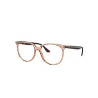 Ray-Ban Eyeglasses Woman Rb4378v Optics - Brown Frame Clear Lenses Polarized 52-16