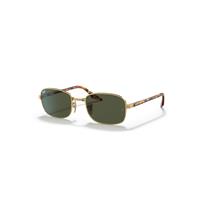 Ray-Ban Sunglasses Unisex Rb3690 - Yellow Havana Frame Green Lenses 54-21