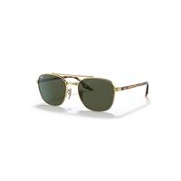 Ray-Ban Sunglasses Unisex Rb3688 - Yellow Havana Vintage Frame Green Lenses 52-19