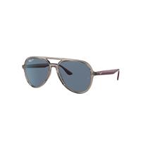 Ray-Ban Sunglasses Unisex Rb4376 - Bordeaux Frame Blue Lenses Polarized 57-16