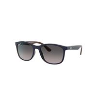 Ray-Ban Sunglasses Unisex Rb4374 - Blue On Brown Frame Grey Lenses Polarized 56-19