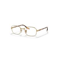 Ray-Ban Eyeglasses Unisex Rb3690 Optics - Yellow Havana Frame Clear Lenses Polarized 51-21