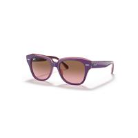 Ray-Ban Sunglasses Children State Street Kids - Violet On Transparent Pink Frame Pink Lenses 43-15