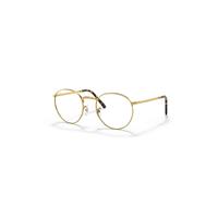 Ray-Ban Eyeglasses Unisex New Round Optics - Gold Frame Clear Lenses Polarized 50-21