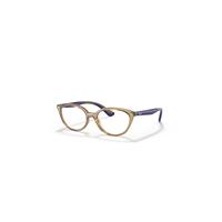 Ray-Ban Eyeglasses Children Rb1612 Optics Kids - Blue On Rubber Turtledove Frame Clear Lenses Polarized 48-15