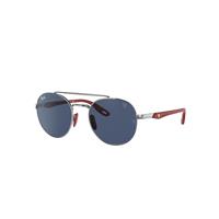 Ray-Ban Sunglasses Unisex Rb3696m Scuderia Ferrari Collection - Gunmetal Frame Blue Lenses 51-20
