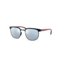 Ray-Ban Sunglasses Unisex Rb3698m Scuderia Ferrari Collection - Red Frame Silver Lenses 53-20