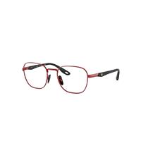 Ray-Ban Eyeglasses Unisex Rb6484m Scuderia Ferrari Collection - Red Frame Clear Lenses Polarized 51-19