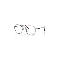 Ray-Ban Eyeglasses Unisex Jack II Titanium Optics - Silver Frame Clear Lenses Polarized 51-20