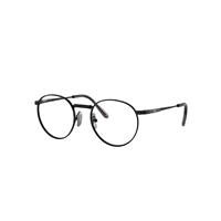 Ray-Ban Eyeglasses Unisex Round II Titanium Optics - Black Frame Clear Lenses Polarized 47-20