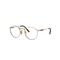 Ray-Ban Eyeglasses Unisex Round II Titanium Optics - Arista Gold Frame Clear Lenses Polarized 47-20