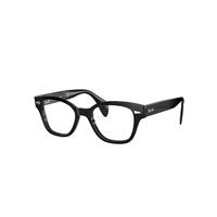 Ray-Ban Eyeglasses Unisex Rb0880 Optics - Black Frame Clear Lenses 52-19