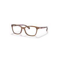 Ray-Ban Eyeglasses Woman Rb5362 Optics - Transparent Brown Frame Clear Lenses Polarized 52-17