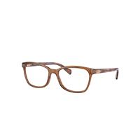 Ray-Ban Eyeglasses Woman Rb5362 Optics - Transparent Brown Frame Clear Lenses Polarized 54-17