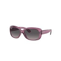 Ray-Ban Sunglasses Woman Jackie Ohh Transparent - Violet Frame Grey Lenses Polarized 58-17