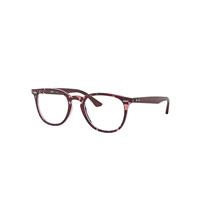 Ray-Ban Eyeglasses Unisex Rb7159 Optics - Bordeaux Frame Clear Lenses Polarized 52-20