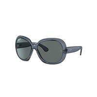 Ray-Ban Sunglasses Woman Jackie Ohh II Transparent - Blue Frame Grey Lenses Polarized 60-14