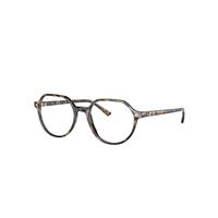 Ray-Ban Eyeglasses Unisex Thalia Optics - Brown & Grey Havana Frame Clear Lenses Polarized 49-18