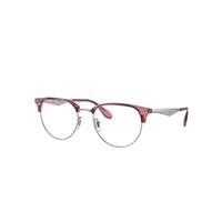 Ray-Ban Eyeglasses Unisex Rb6396 Optics - Silver Frame Clear Lenses Polarized 51-19