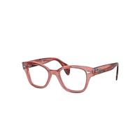 Ray-Ban Eyeglasses Unisex Rb0880 Optics - Striped Pink Havana Frame Clear Lenses 49-19