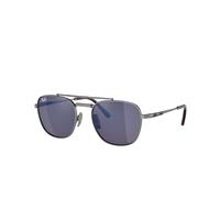 Ray-Ban Sunglasses Unisex Frank II Titanium - Silver Frame Grey Lenses 51-20