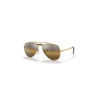 Ray-Ban Sunglasses Unisex New Aviator Polarized+ Lenses - Gold Frame Brown Lenses Polarized 55-14