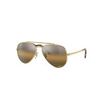 Ray-Ban Sunglasses Unisex New Aviator - Gold Frame Brown Lenses Polarized 62-14