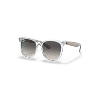 Ray-Ban Sunglasses Unisex Rb4379d - Transparent Grey Frame Grey Lenses 55-19