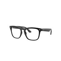 Ray-Ban Eyeglasses Unisex Steve Optics - Black Frame Clear Lenses Polarized 54-18