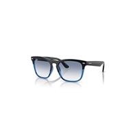 Ray-Ban Sunglasses Unisex Steve - Black On Transparent Blue Frame Blue Lenses 54-18