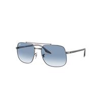Ray-Ban Sunglasses Unisex Rb3699 - Grey On Transparent Frame Blue Lenses 59-18