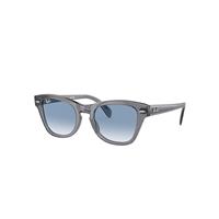 Ray-Ban Sunglasses Unisex Rb0707s - Transparent Grey Frame Blue Lenses 50-21