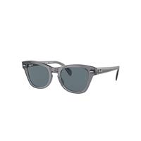 Ray-Ban Sunglasses Unisex Rb0707s - Transparent Grey Frame Blue Lenses Polarized 50-21