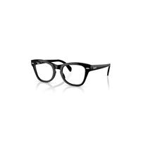 Ray-Ban Eyeglasses Unisex Rb0707 Optics - Black Frame Clear Lenses Polarized 50-21