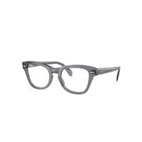 Ray-Ban Eyeglasses Unisex Rb0707 Optics - Transparent Grey Frame Clear Lenses Polarized 50-21